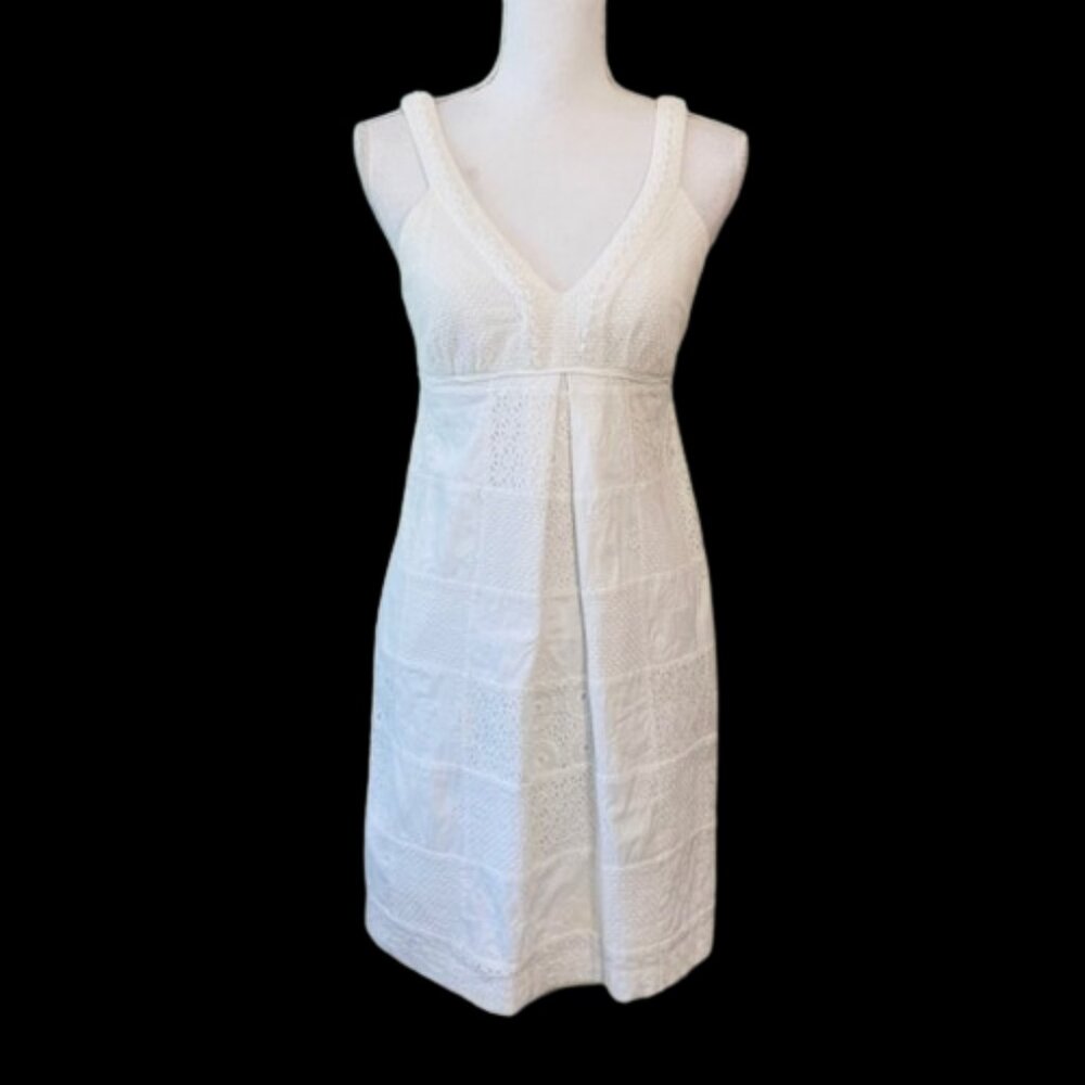 Lilly Pulitzer White Eyelet Patchwork Shift Sundr… - image 8